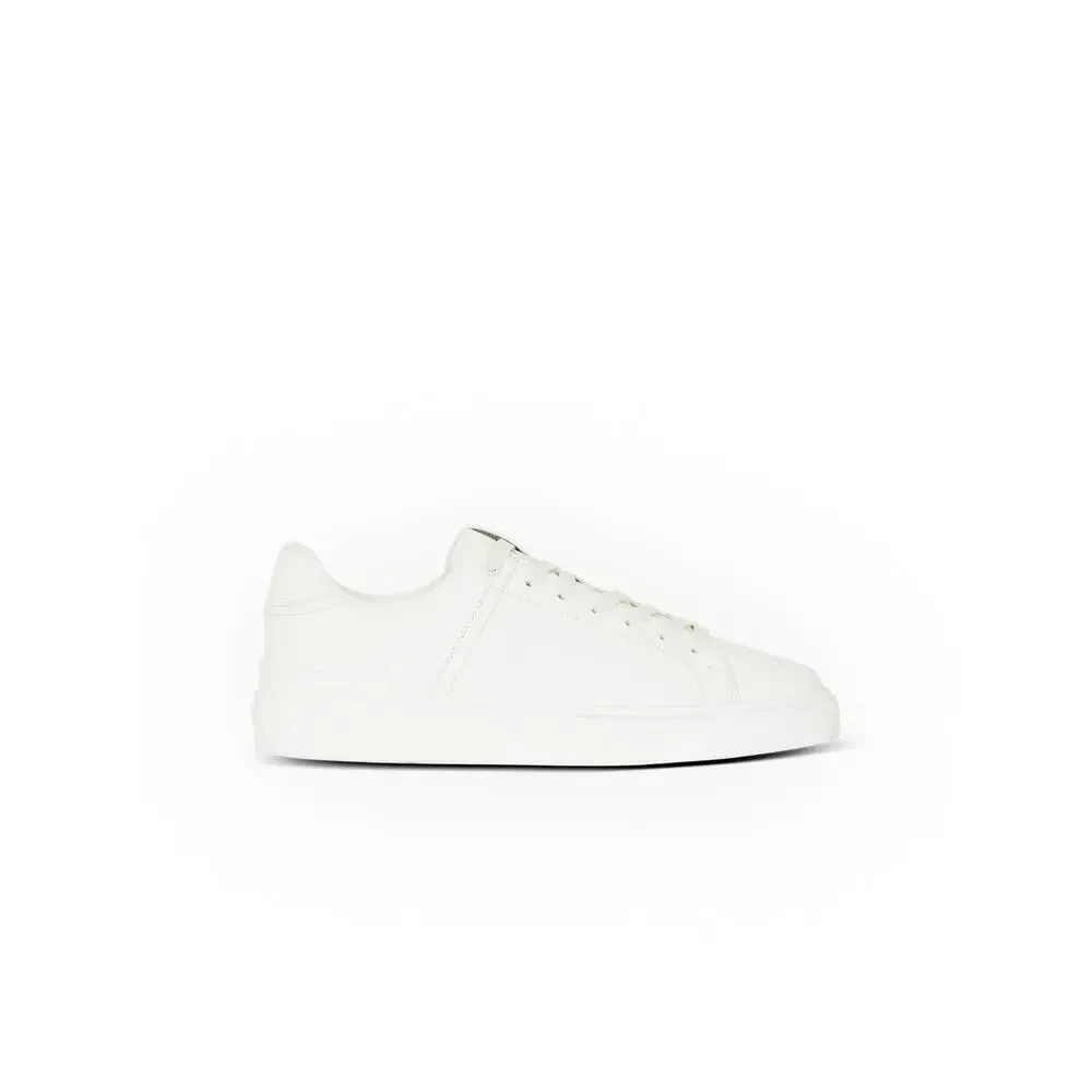 Balmain Paris B-Court White Leather Platform Sneakers EU 40 US 10 NIB